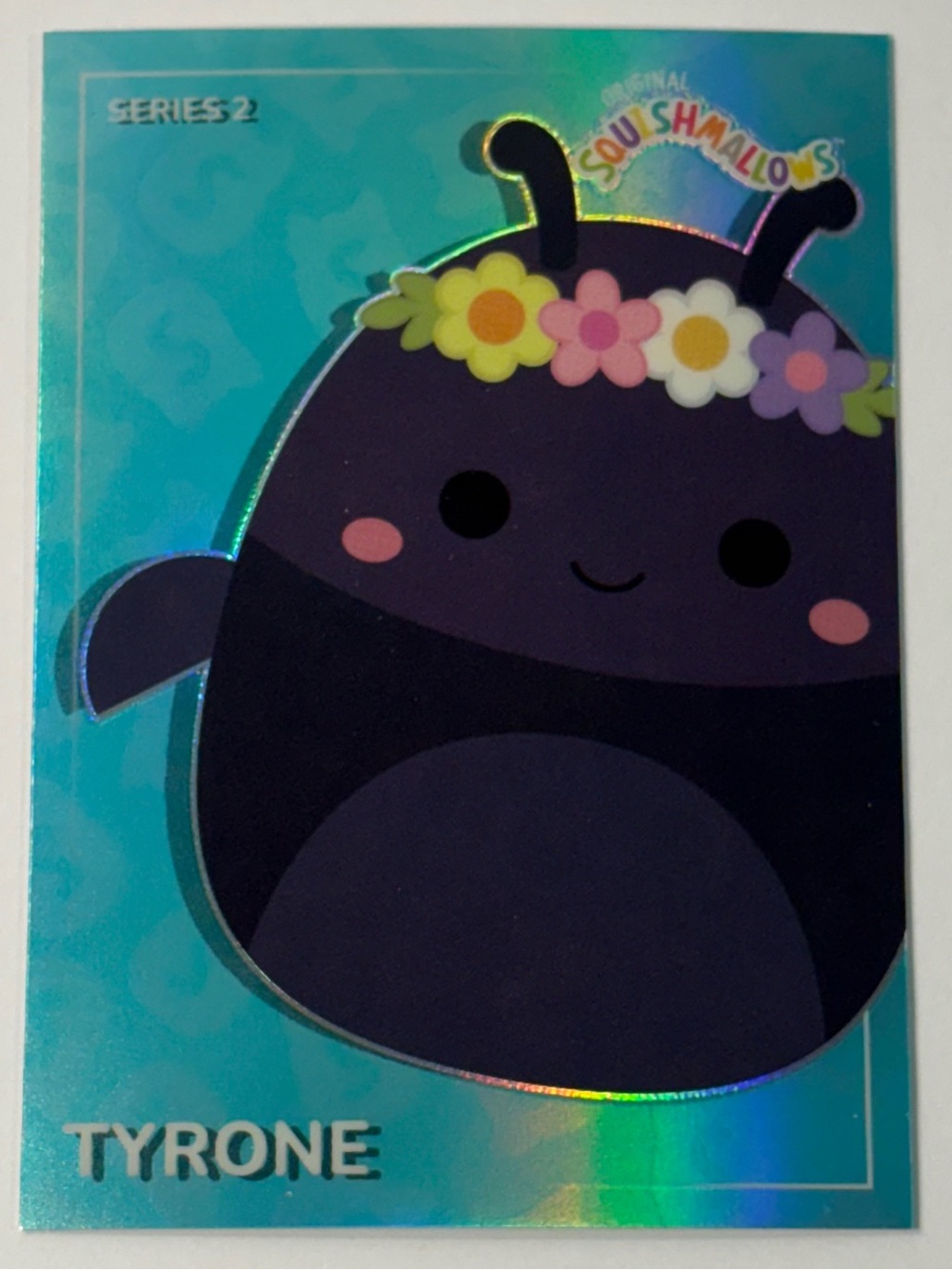 🐞 [5/$15] 2025 PANINI SQUISHMALLOWS SERIES 2 TYRONE #93 BASE HOLO PRIZM CARD 🐞